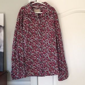 •Banana Republic Floral Button Down Top•